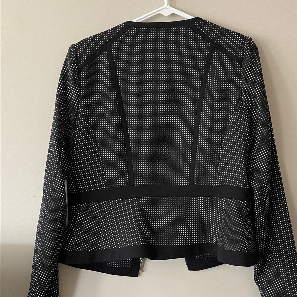 Calvin Klein Black and White Patterned Blazer - Picture 3 of 3